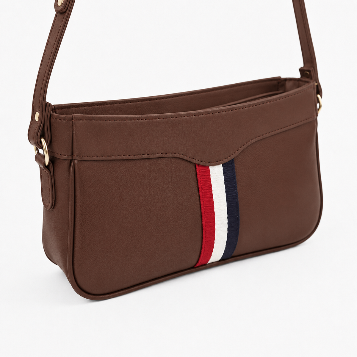 Riviera Stripe Bag Brown