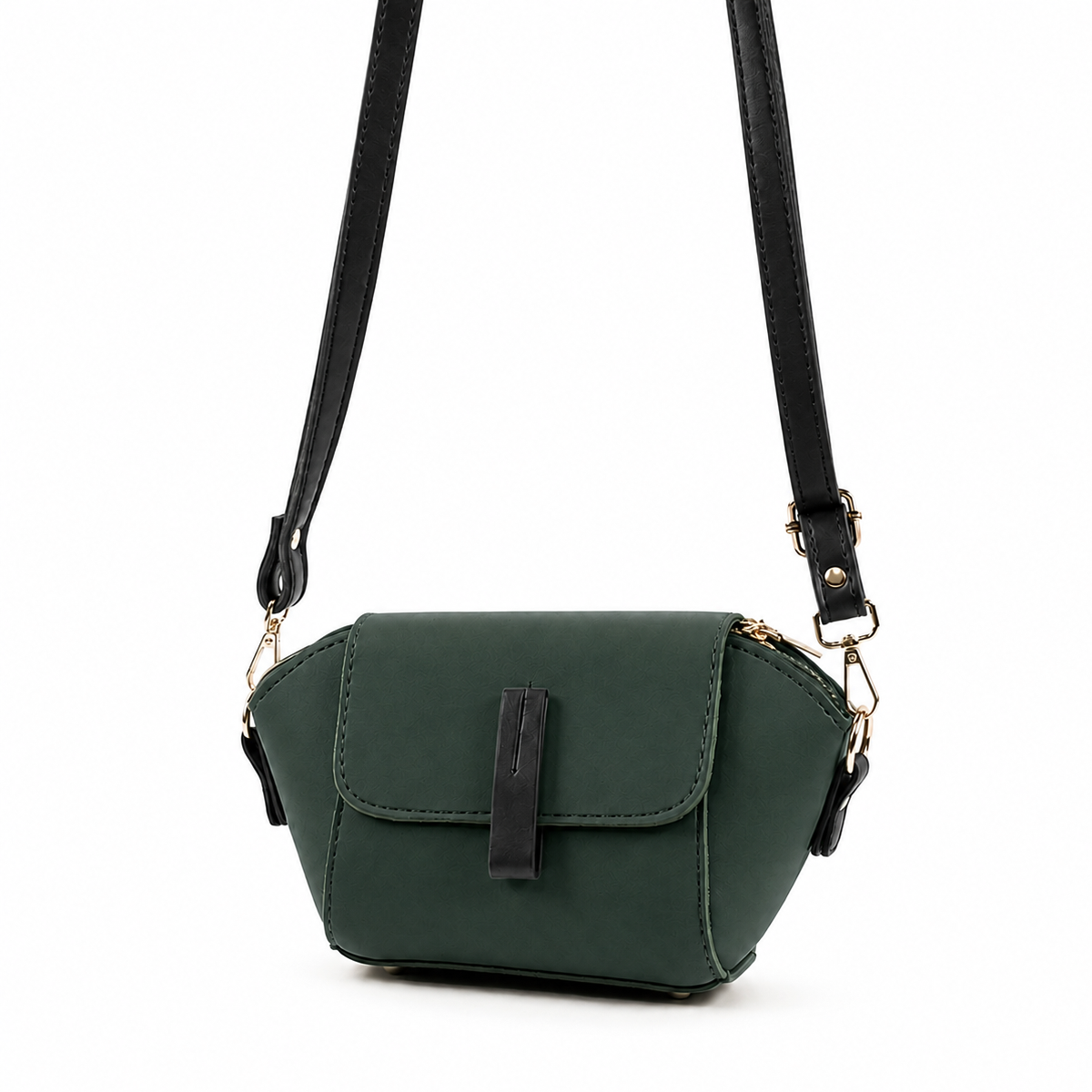 Mini Flap Crossbody Bag Green