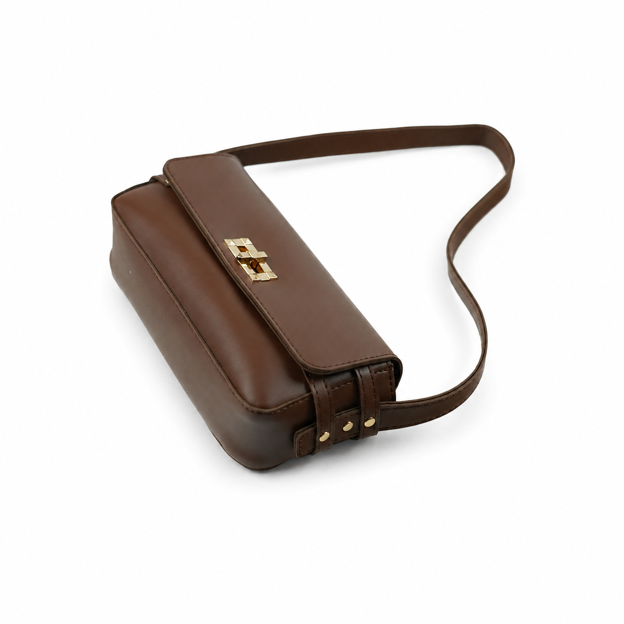 Lock & Go Crossbody Bag Brown