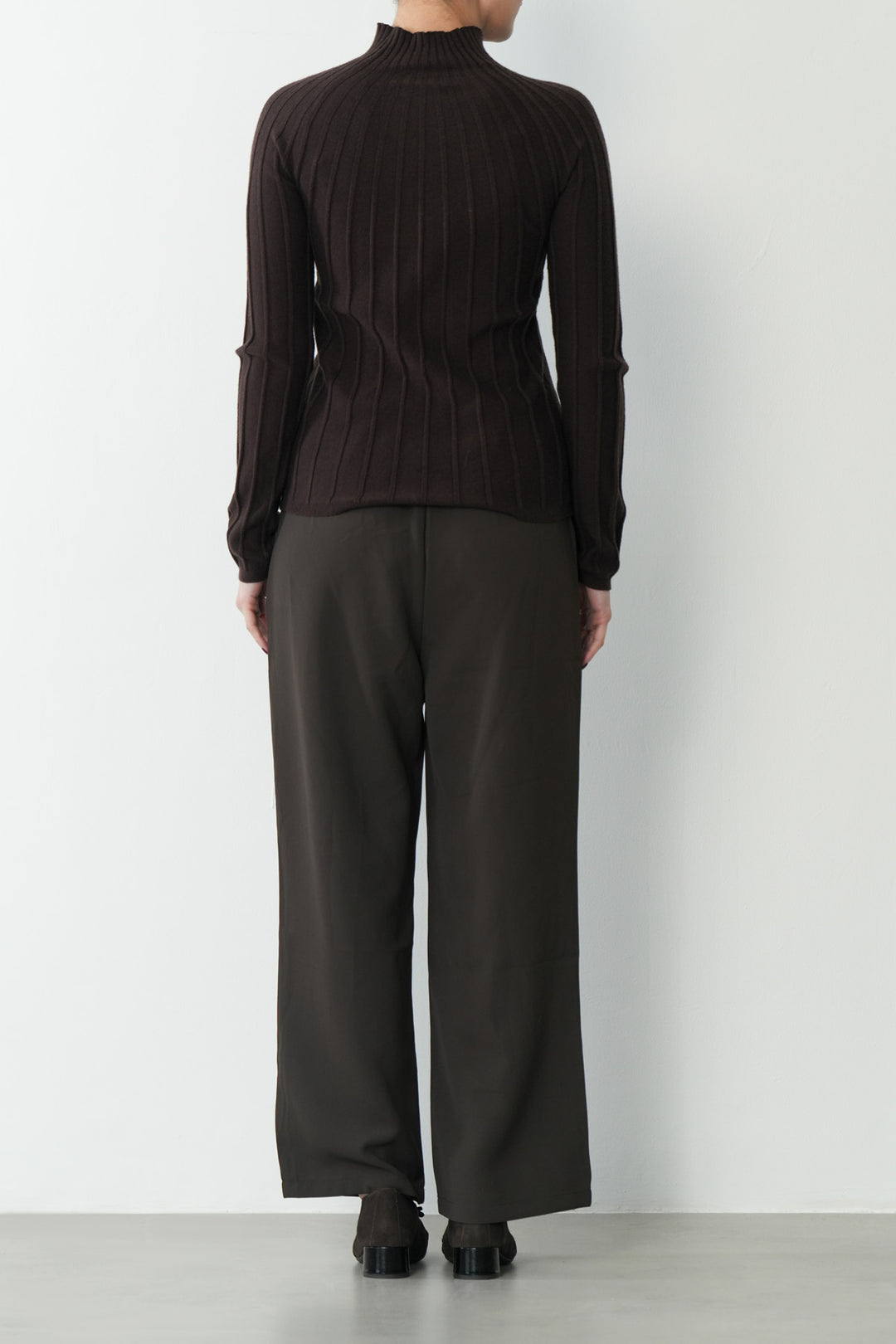 Ribbed Mock Neck Sweater