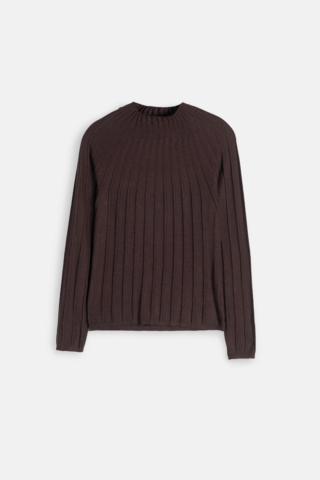 Ribbed Mock Neck Sweater