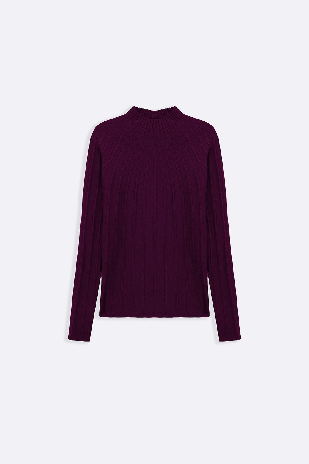 Ribbed Mock Neck Sweater