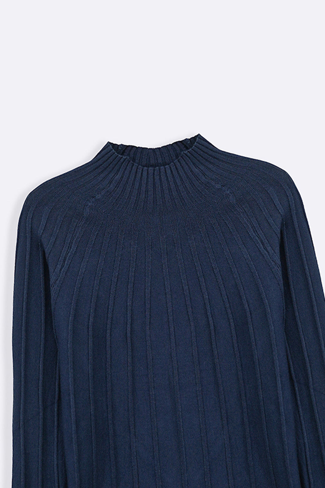 Ribbed Mock Neck Sweater