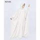 Cuff Sleeve Abaya (White-006)
