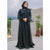 Black open abaya (005) - Black abaya design