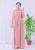 Maxi Abaya With Belt (pink) - New Abaya Style