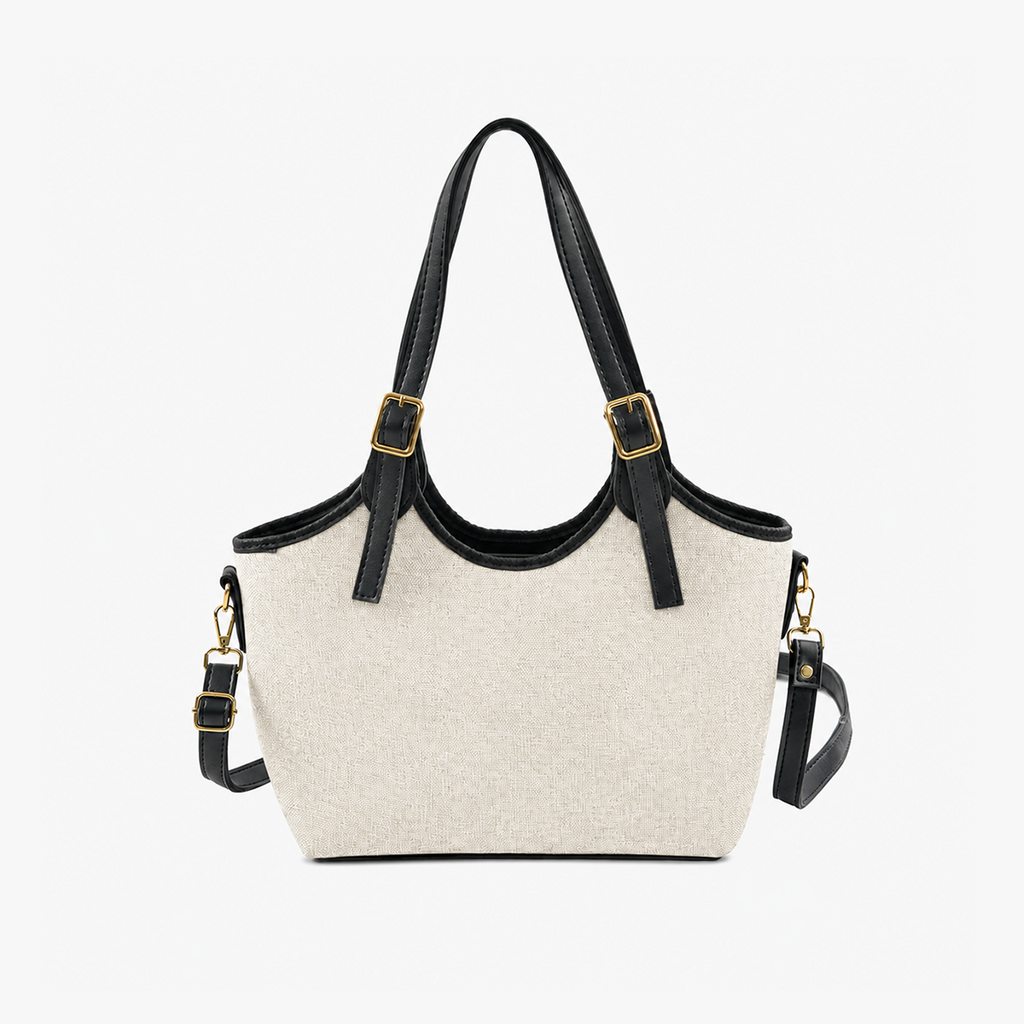 Bucket Canvas Beige & Black