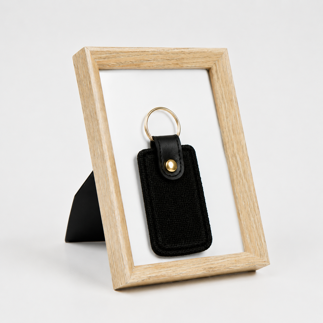 Canvas Rectangle Shape Keychain