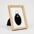 Canvas Oval Shape Keychain