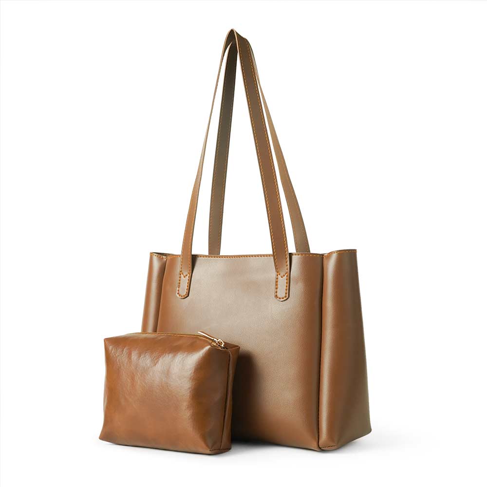 Wide set of 2 Bag Brown