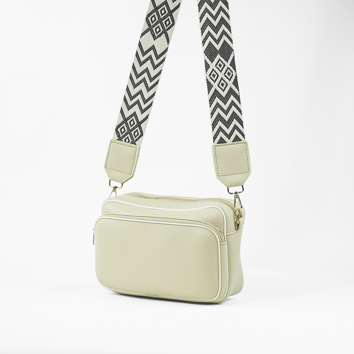 Messenger Shoulder Bag Beige