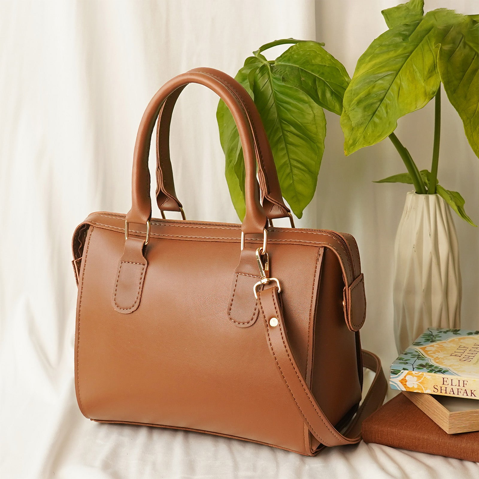 Olive Bag Set of 3 Brown