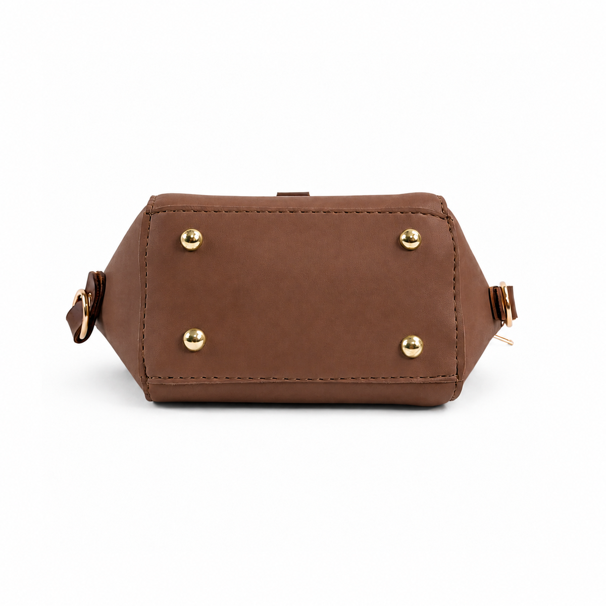 Mini Flap Crossbody Bag Brown