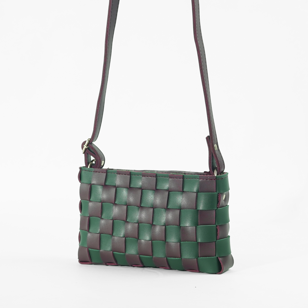 Cot Bag (Maroon & Green)