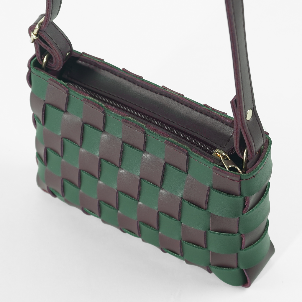 Cot Bag (Maroon & Green)