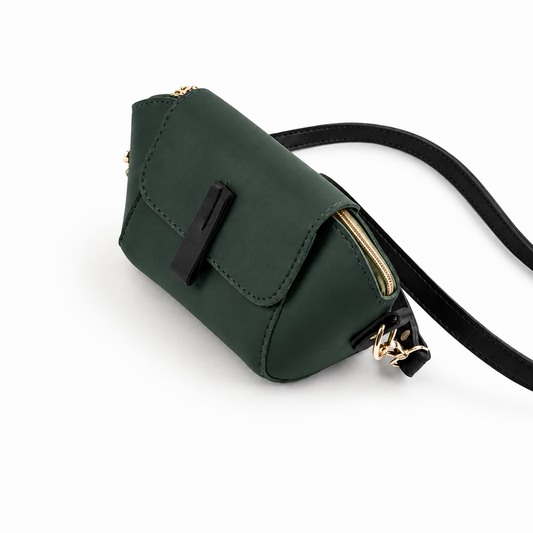 Mini Flap Crossbody Bag Green