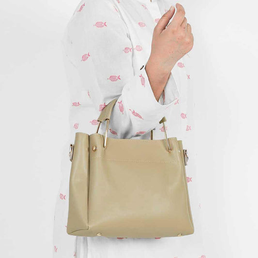 Mini Emerald set of 2 Bag Beige