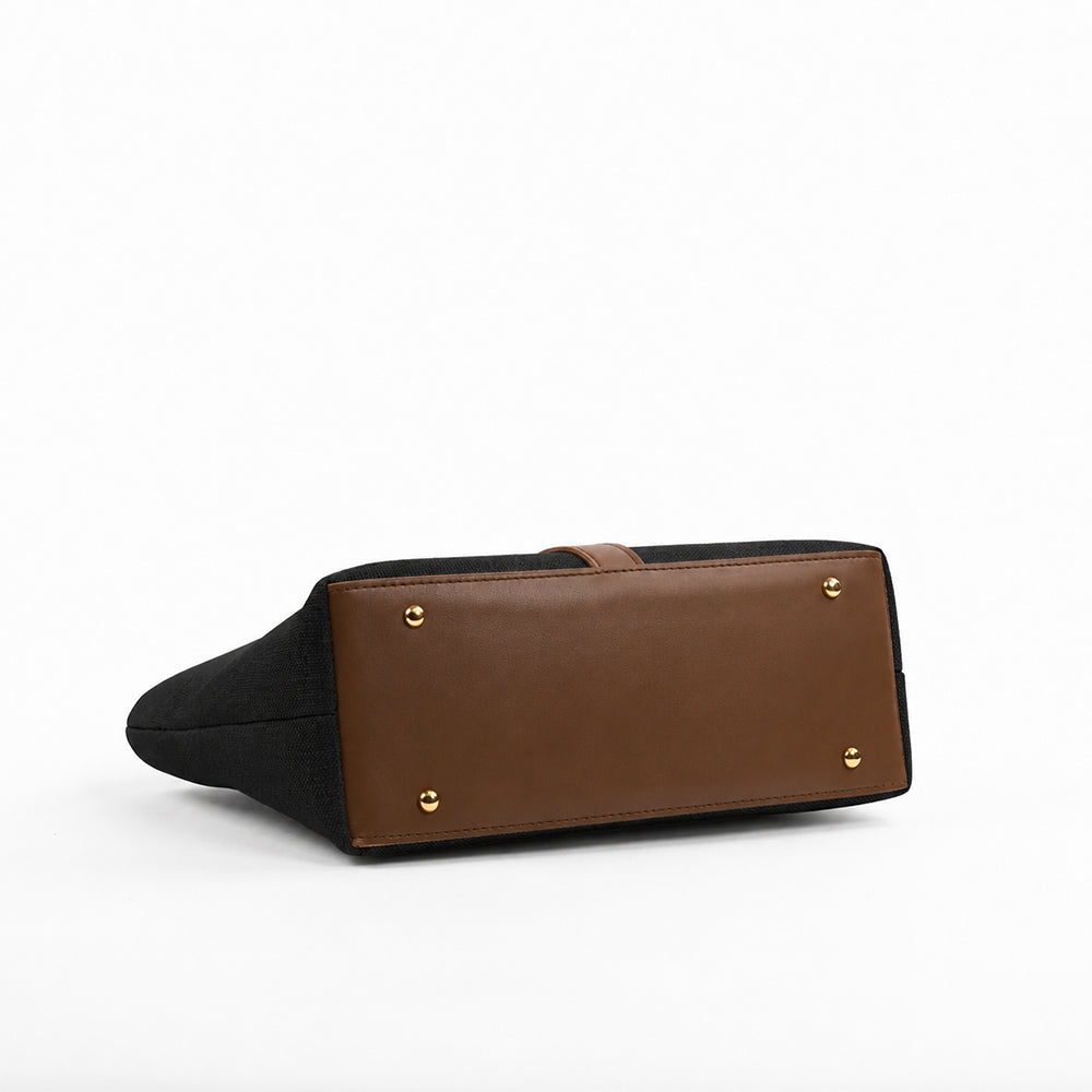 Mira Canvas Bag black & brown