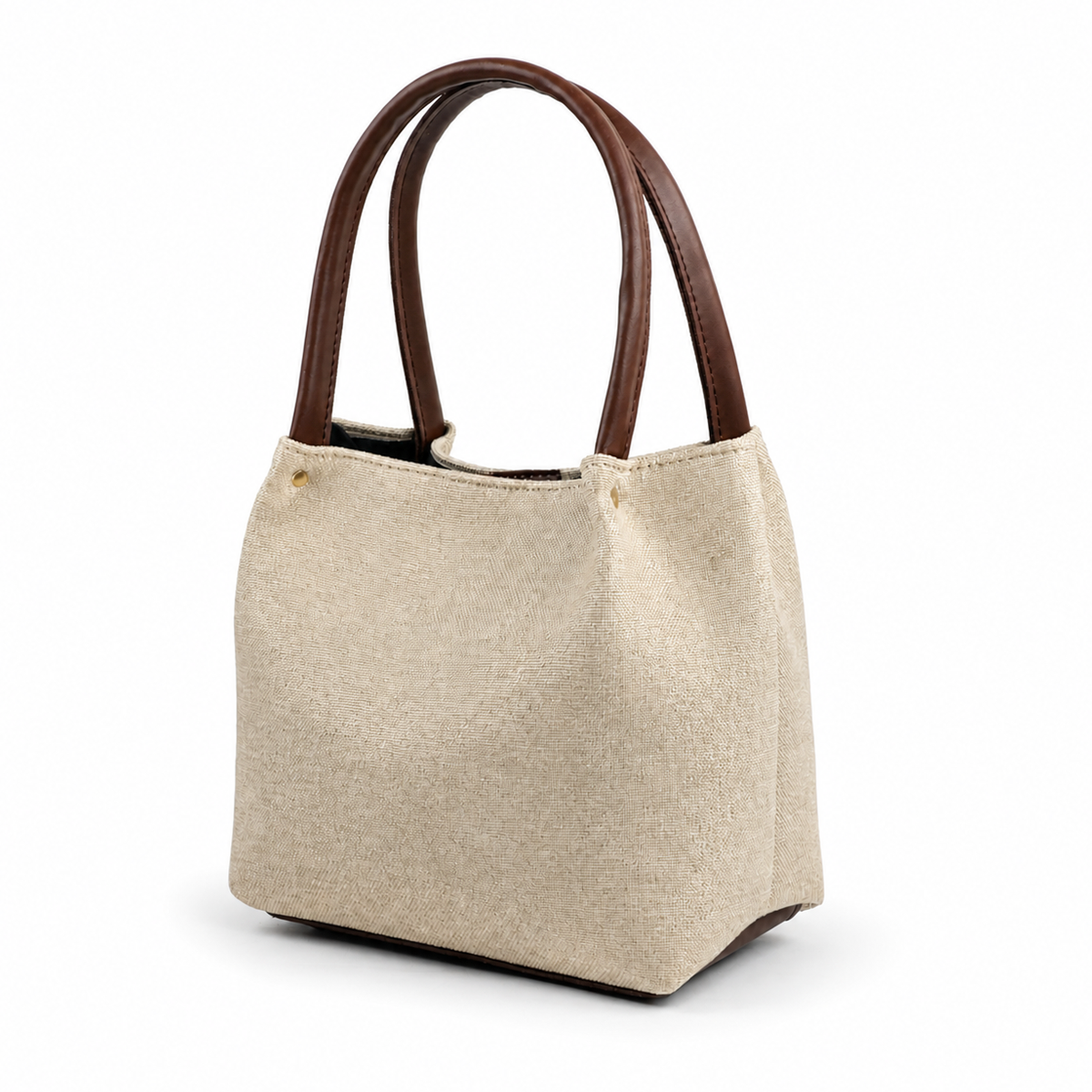 Daily Tote Canvas - Duo Deal (Maroon + Beige)