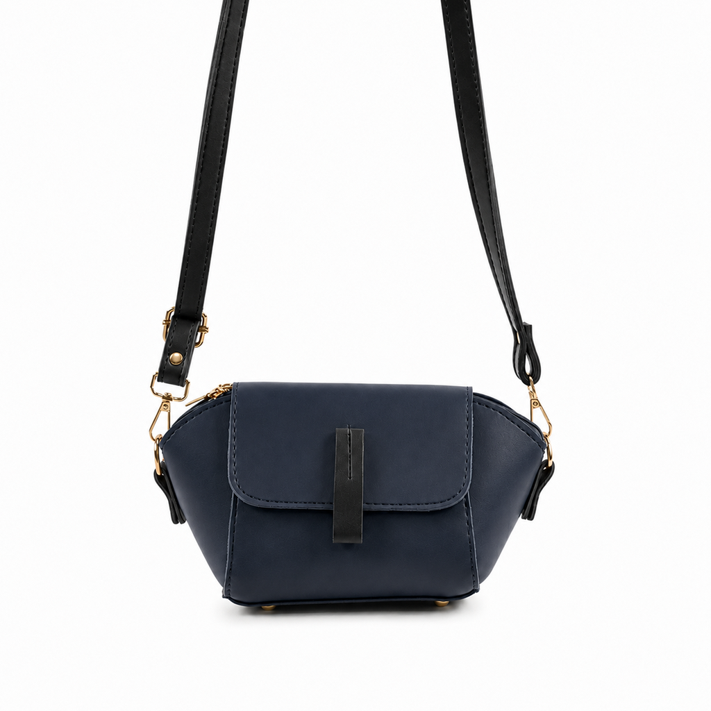 Mini Flap Crossbody Bag Deep Blue