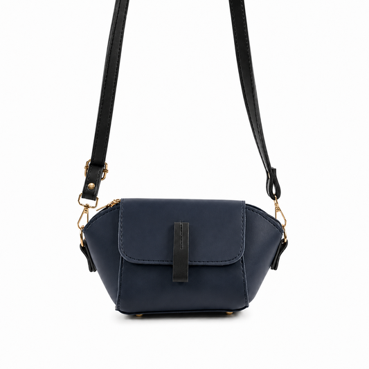 Mini Flap Crossbody Bag Deep Blue