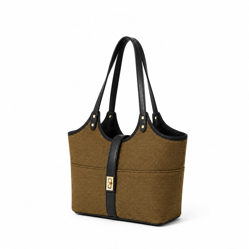 Mira Canvas Bag brown & black