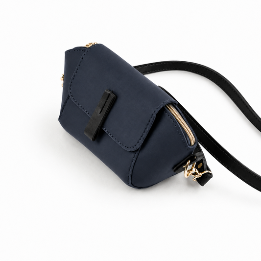 Mini Flap Crossbody Bag Deep Blue