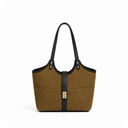 Mira Canvas Bag brown & black