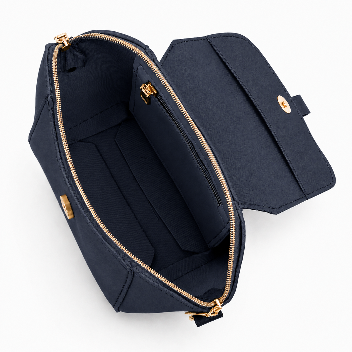 Mini Flap Crossbody Bag Deep Blue