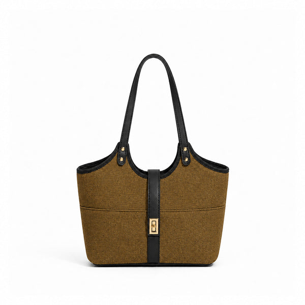 Mira Canvas Bag brown & black