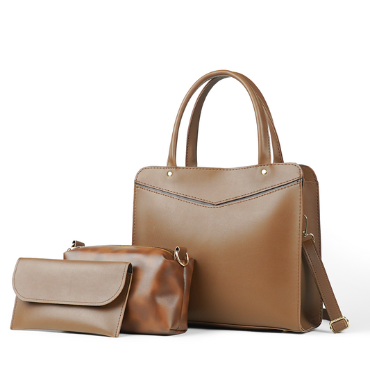 Smart set of 3 Bag brown