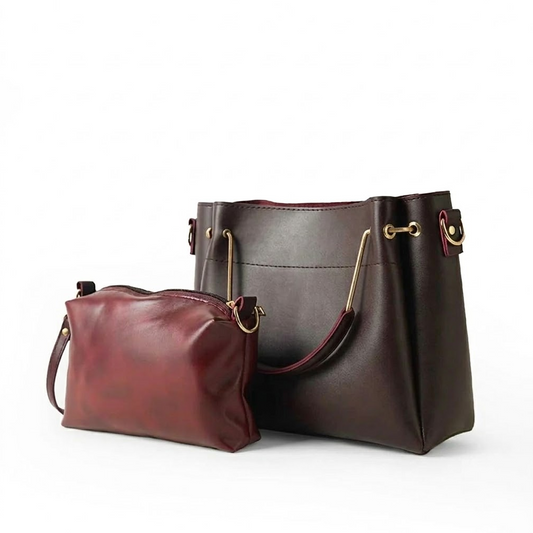 Mini Emerald set of 2 Bag Maroon