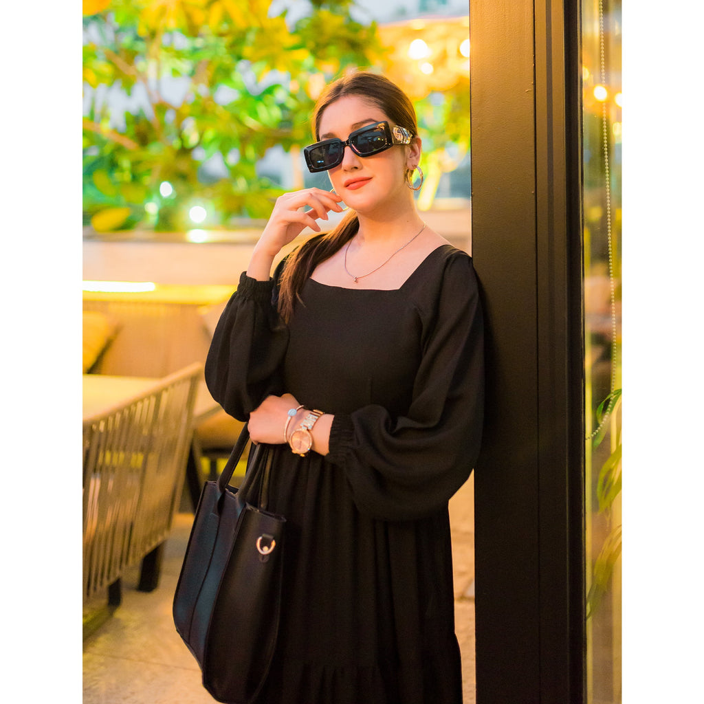 Symbol maxi dress (black)
