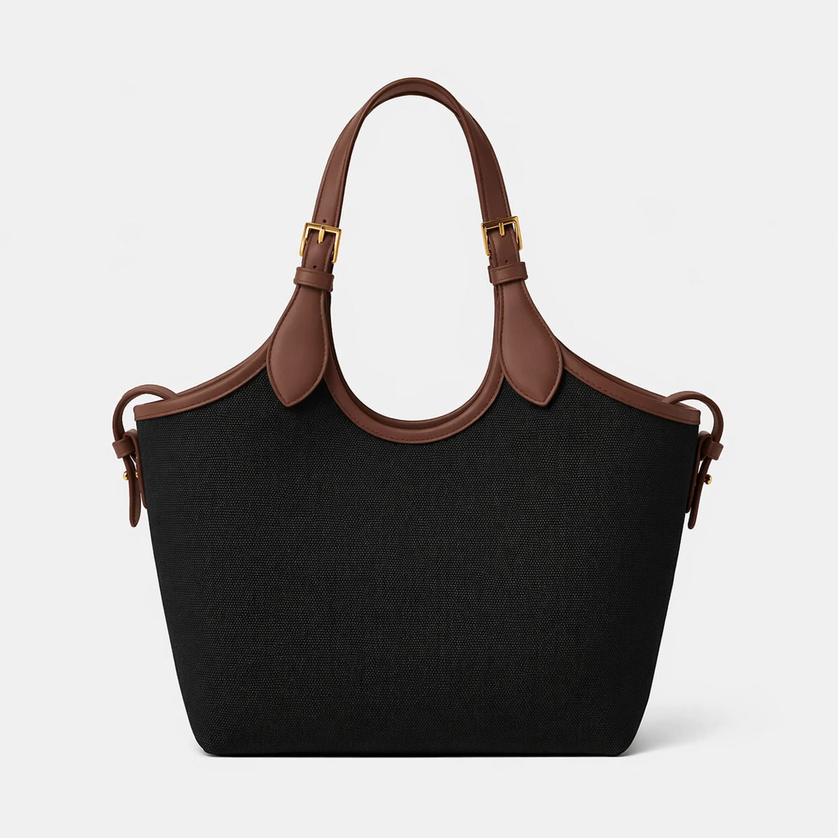 Bucket Canvas black & brown