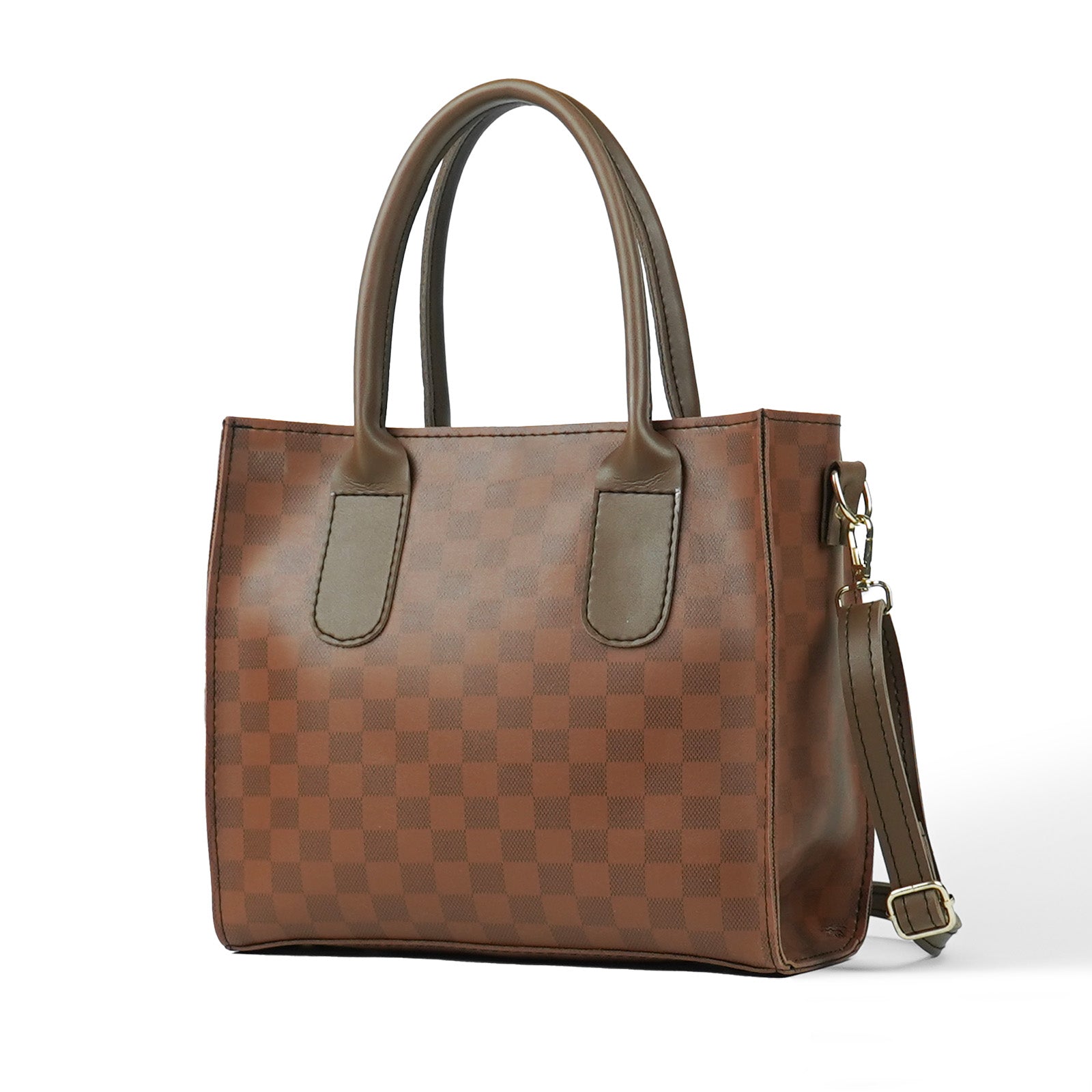catchy bag brown (checkered)