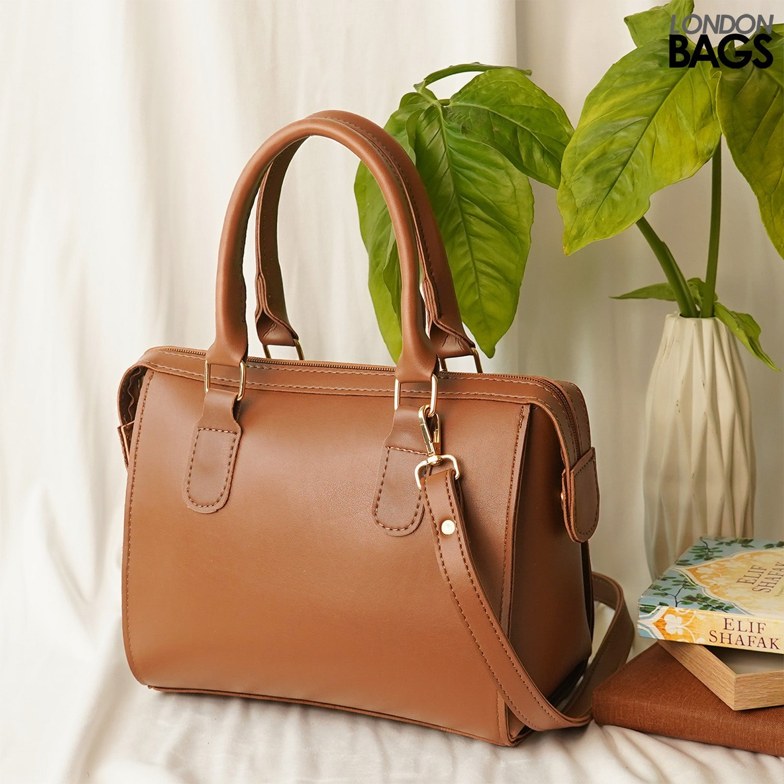 Olive Bag Set of 3 Brown