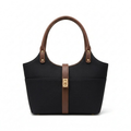 Mira Canvas Bag black & brown