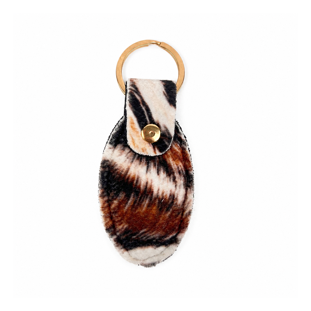 Tiger Canvas Keychains