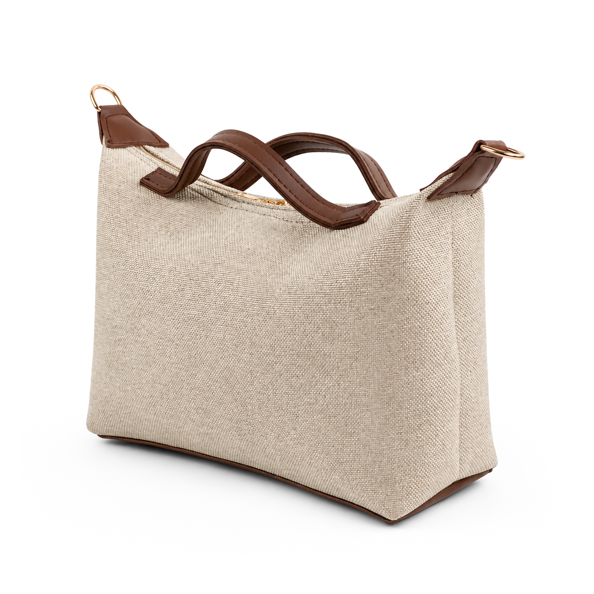 Diva Canvas Bag Beige & Brown