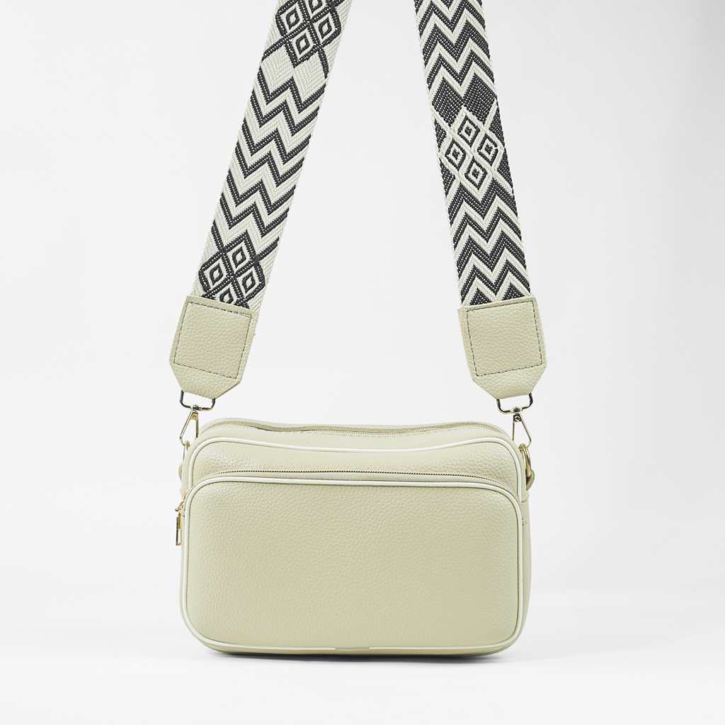 Messenger Shoulder Bag Beige