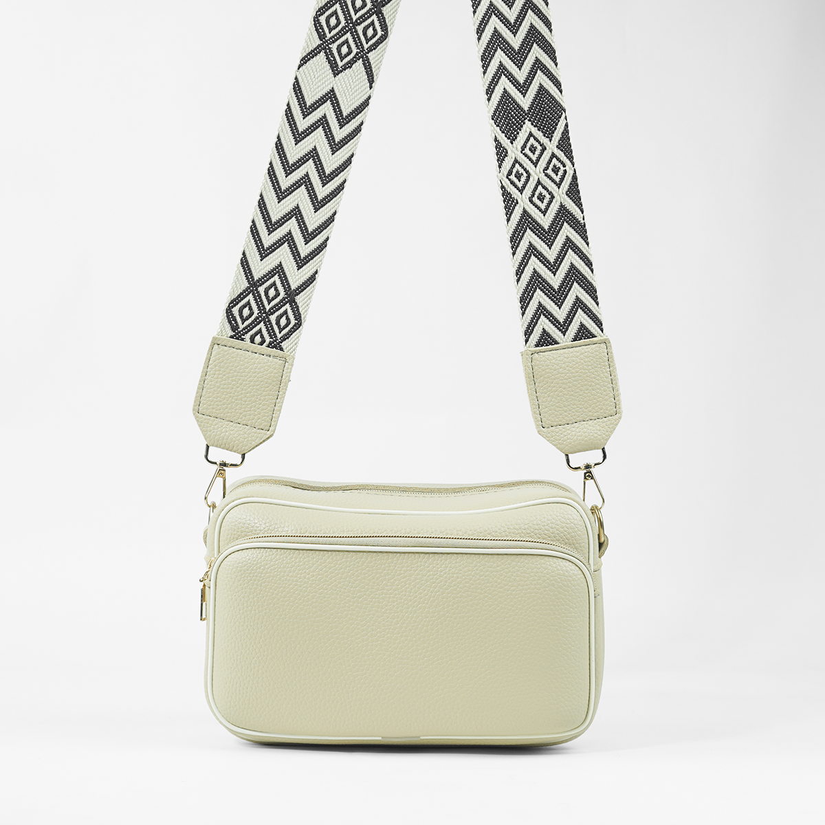 Messenger Shoulder Bag Beige