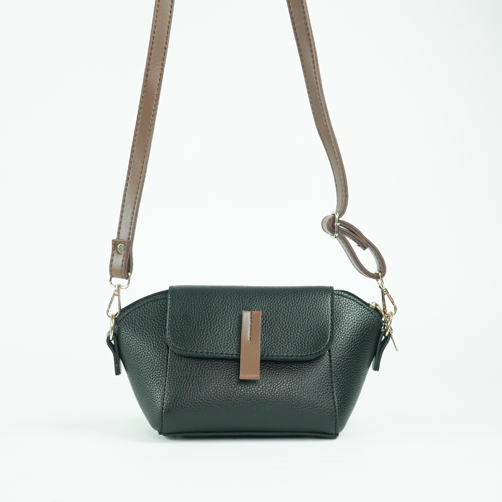 Mini Flap Crossbody Bag Black
