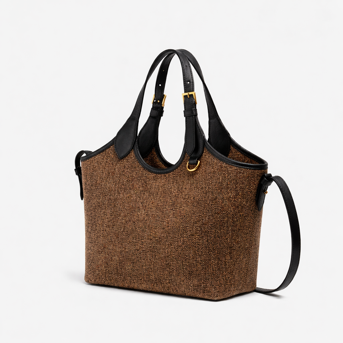 Bucket Canvas brown & black