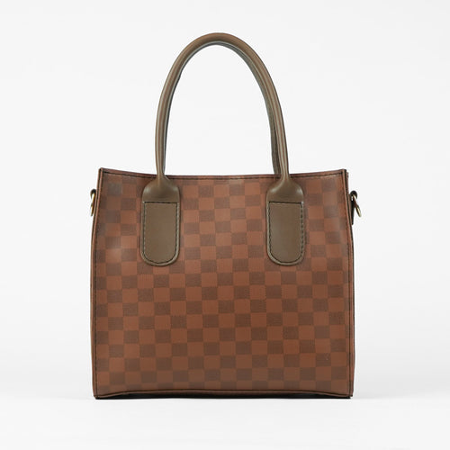 catchy bag brown (checkered)