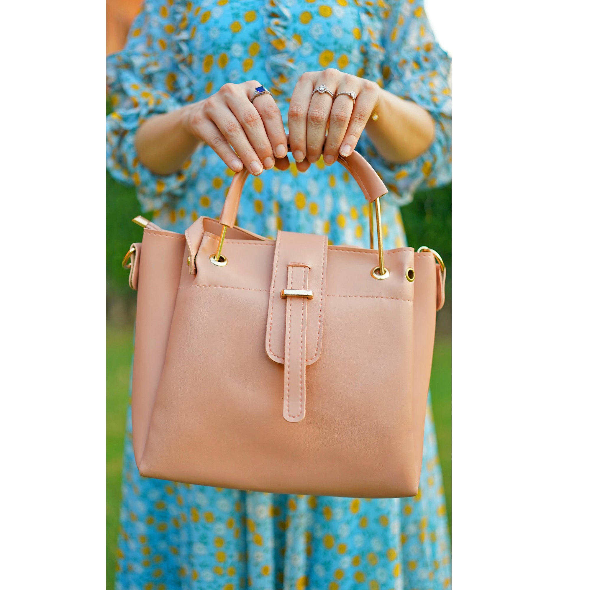 Emerald Bag Set Of 3 Beige