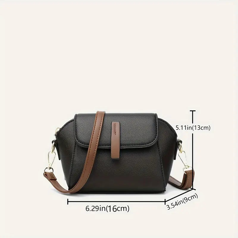 Mini Flap Crossbody Bag Black