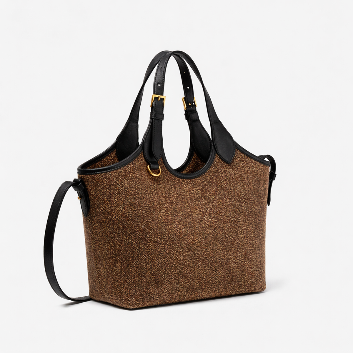 Bucket Canvas brown & black