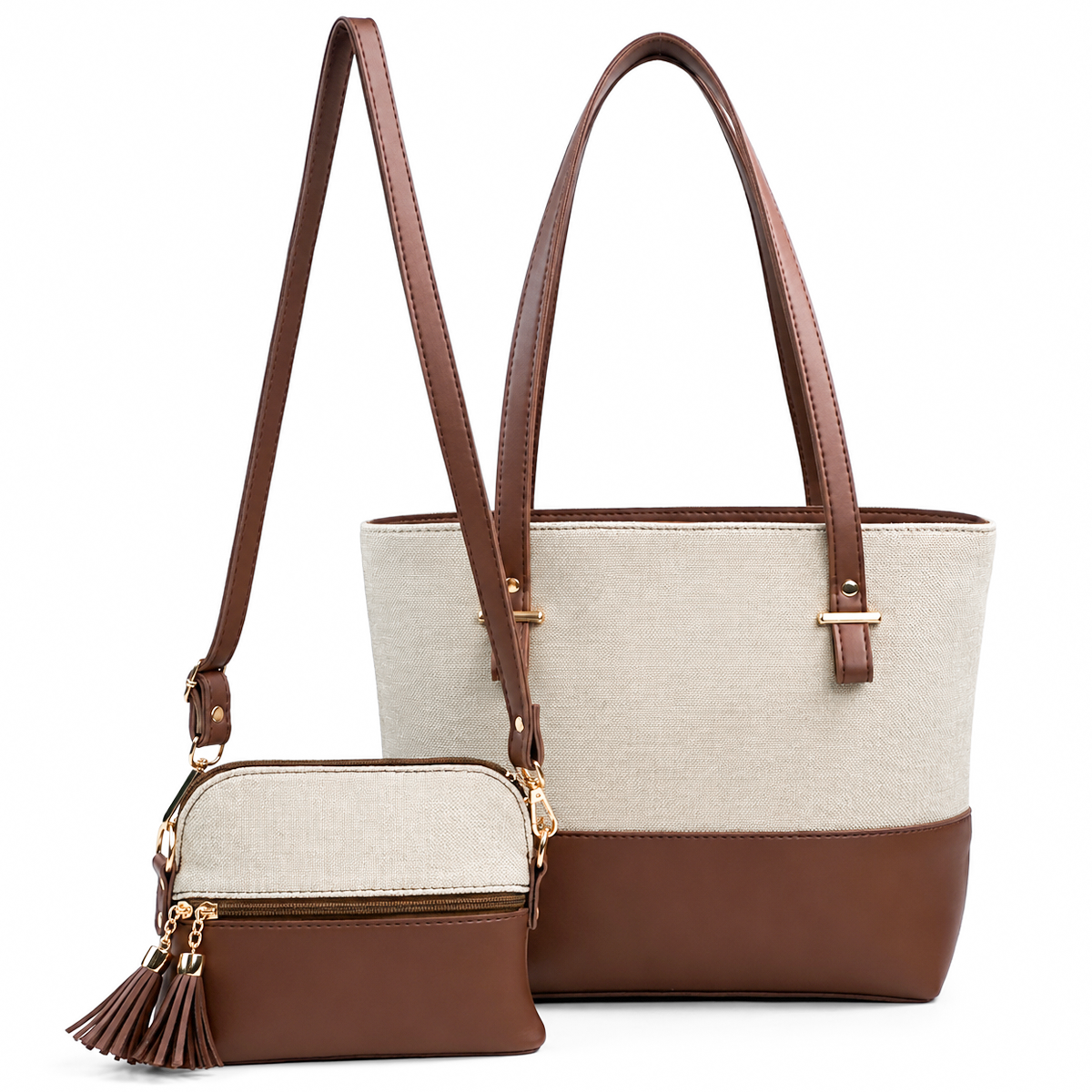 Canvas Classic Combo Tote set of 2