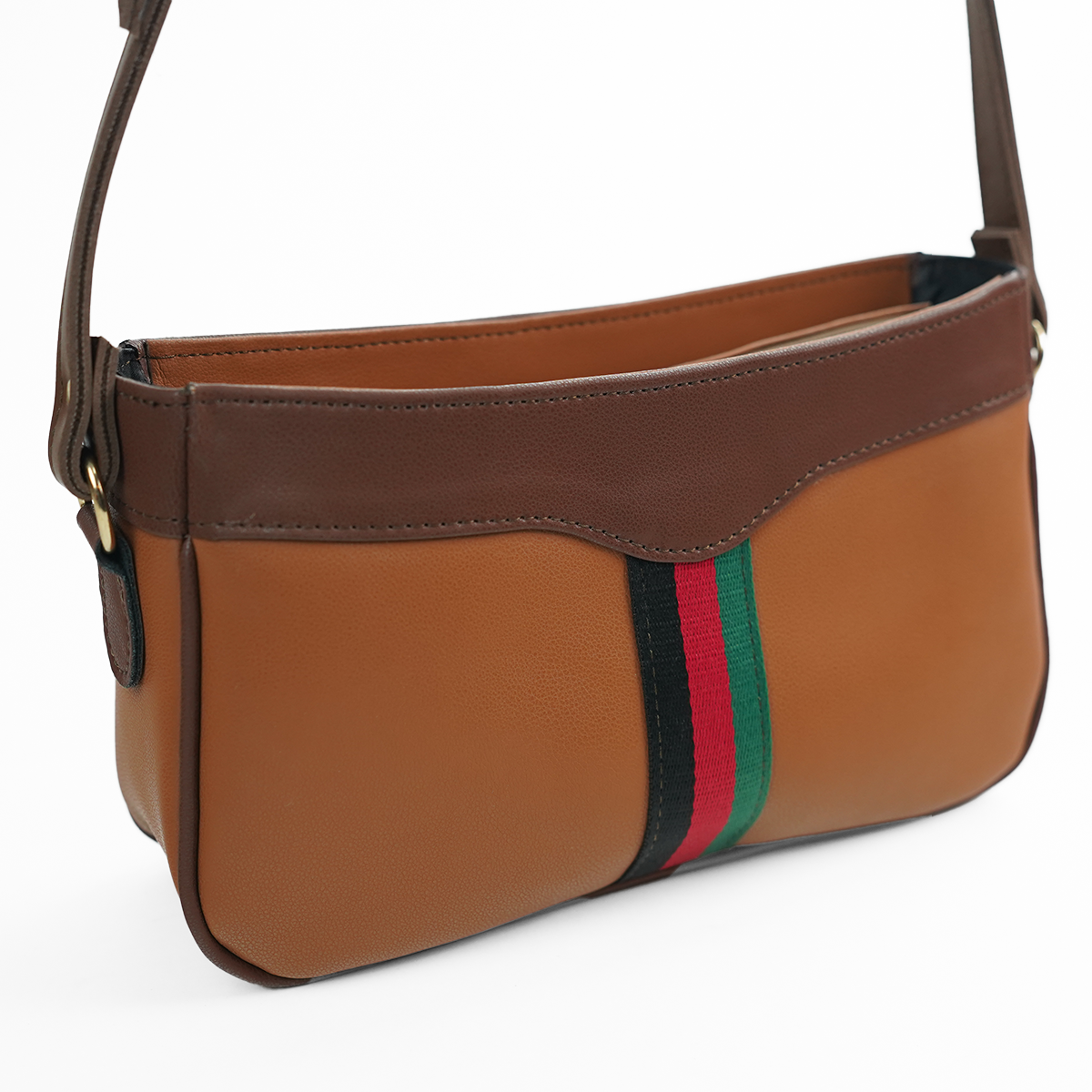 Riviera Stripe Bag Brown