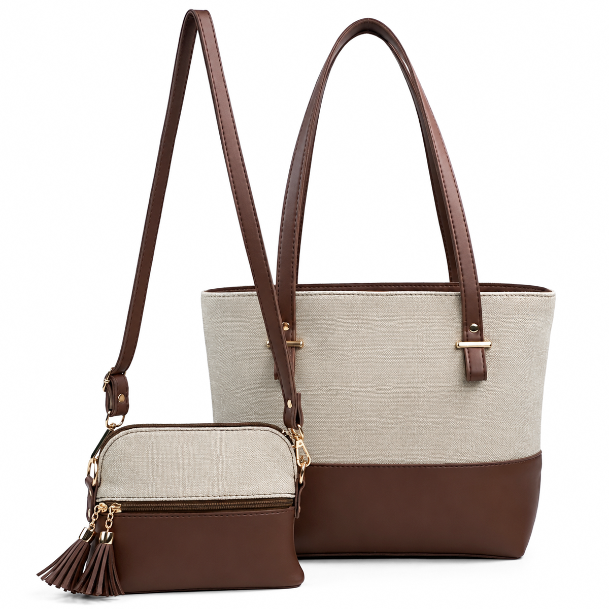 Canvas Classic Combo Tote set of 2